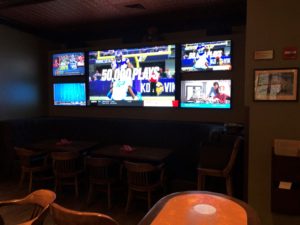 Sports pub video wall