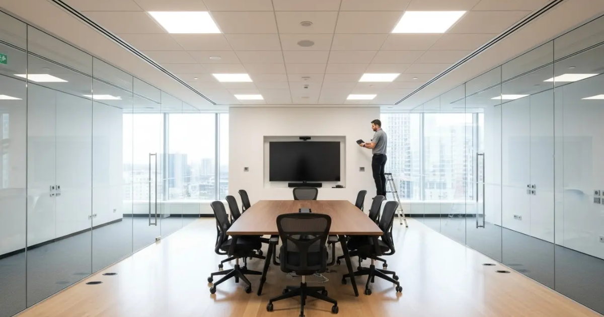AV installation checklist for new office spaces